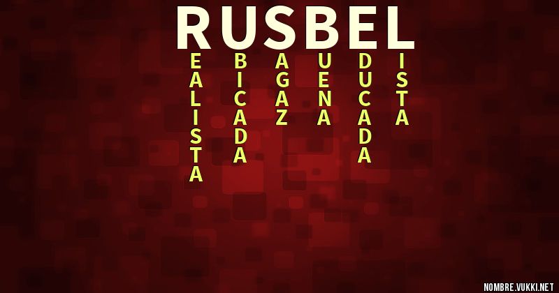 Acróstico rusbel