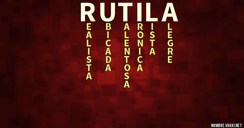 Acróstico rutila