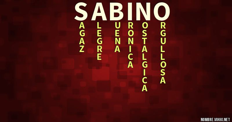 Acróstico sabino