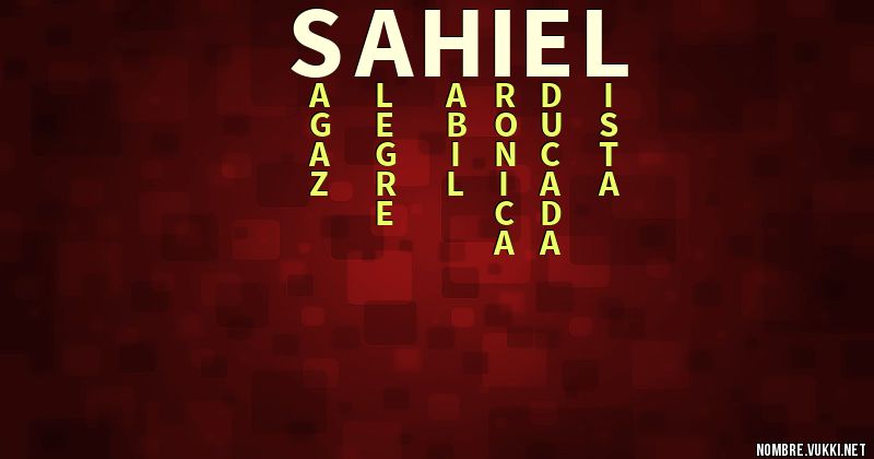 Acróstico sahiel