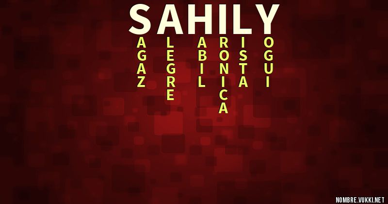 Acróstico sahily