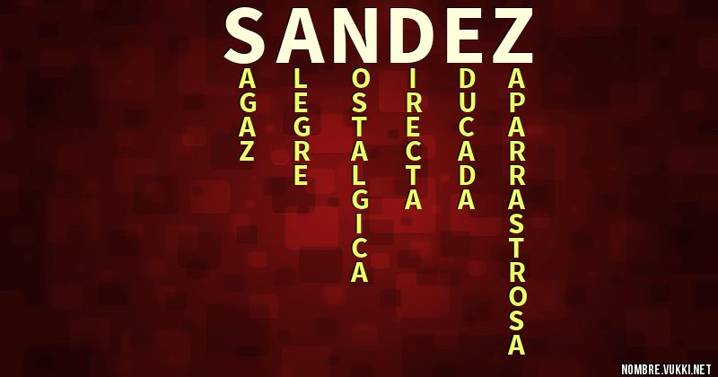 Acróstico sandez