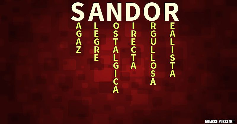 Acróstico sandor