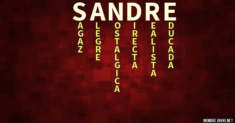 Acróstico sandre