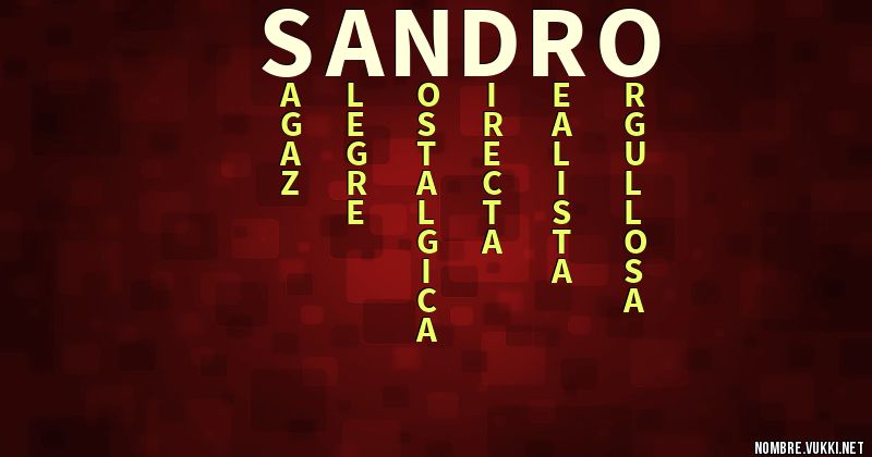 Acróstico sandro