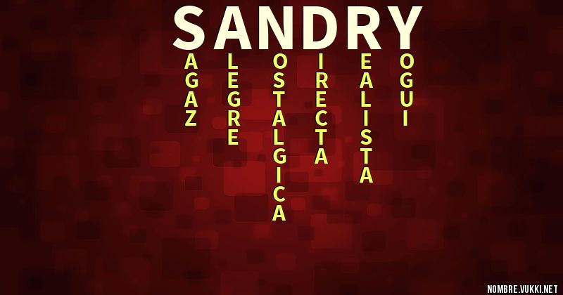 Acróstico sandry