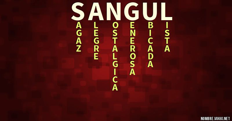 Acróstico sangul