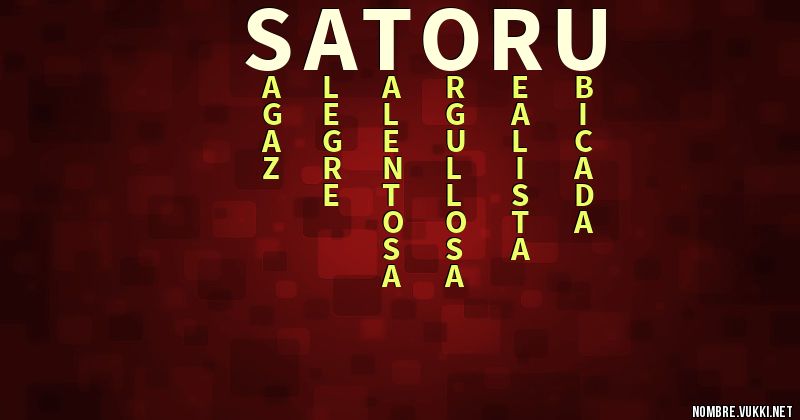 Acróstico satoru