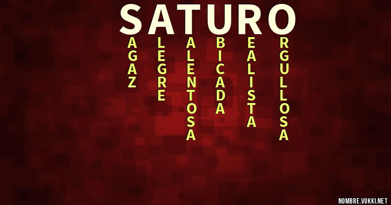 Acróstico saturo