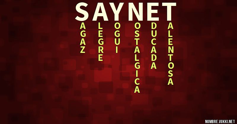 Acróstico saynet