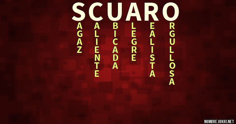 Acróstico scuaro