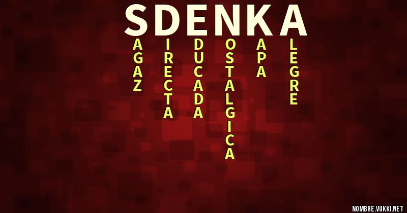 Acróstico sdenka