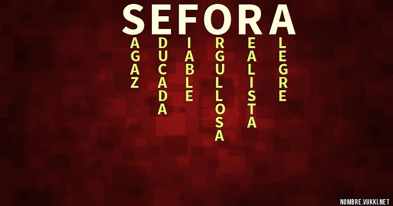 Acróstico sefora