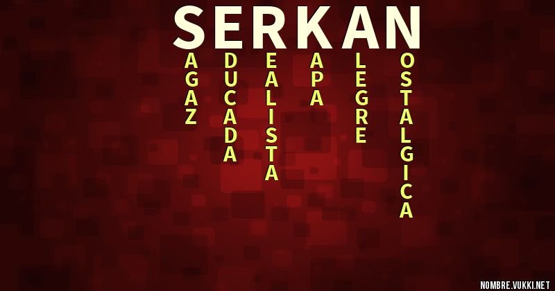 Acróstico serkan