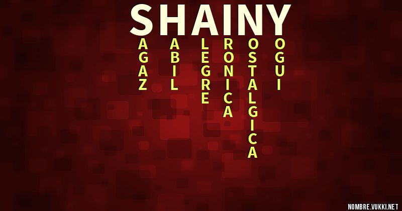 Acróstico shainy