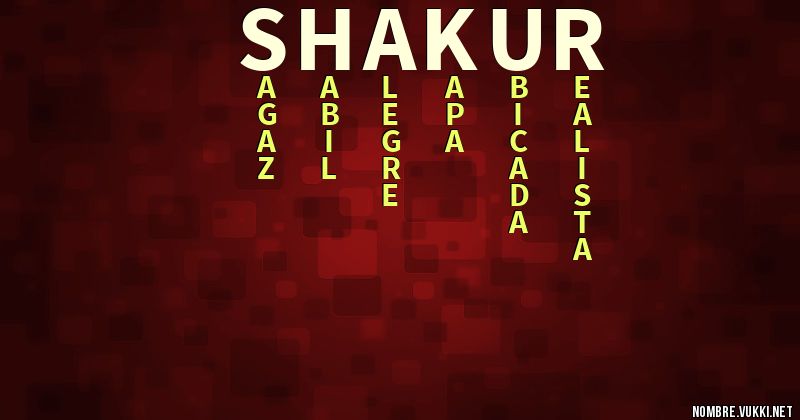 Acróstico shakur