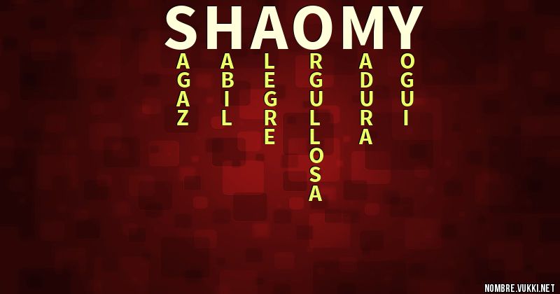Acróstico shaomy