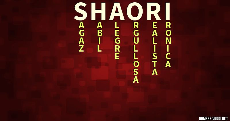 Acróstico shaori