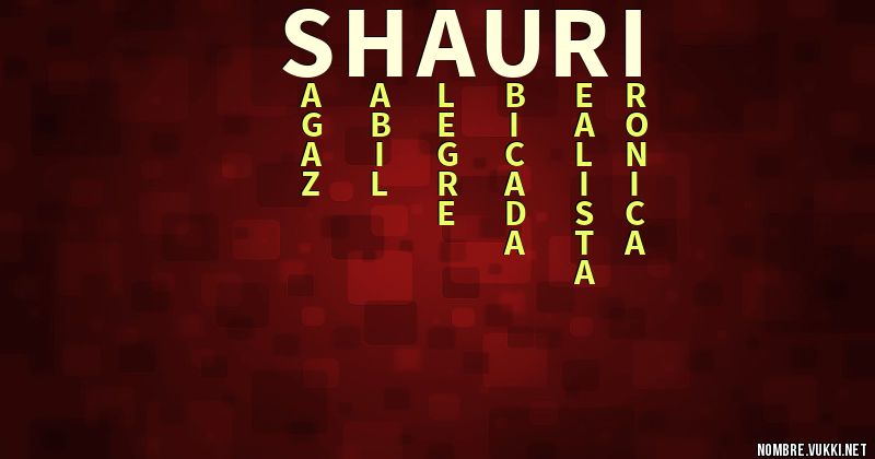 Acróstico shauri