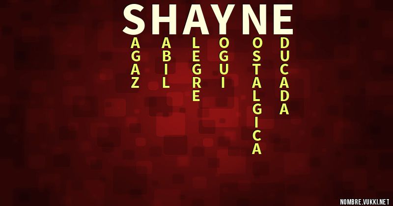 Acróstico shayne