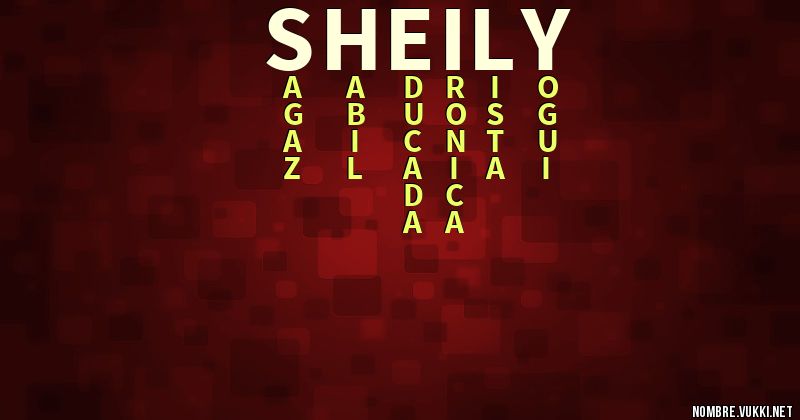 Acróstico sheily