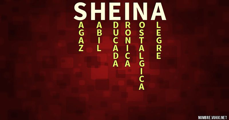 Acróstico sheina