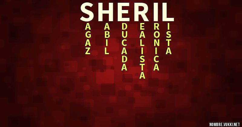 Acróstico sheril