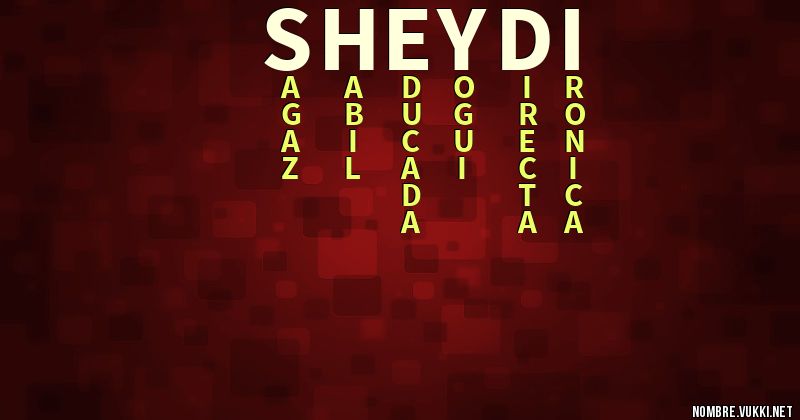 Acróstico sheydi