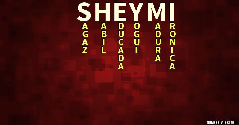 Acróstico sheymi