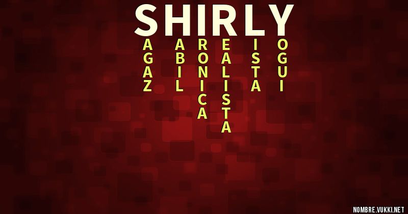 Acróstico shirly