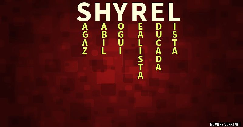 Acróstico shyrel