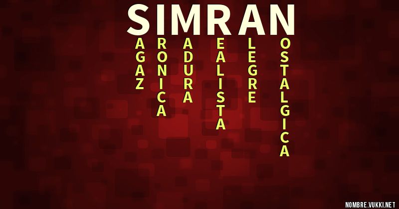 Acróstico simran