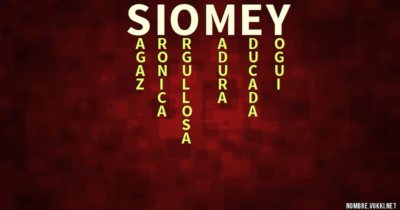 Acróstico siomey