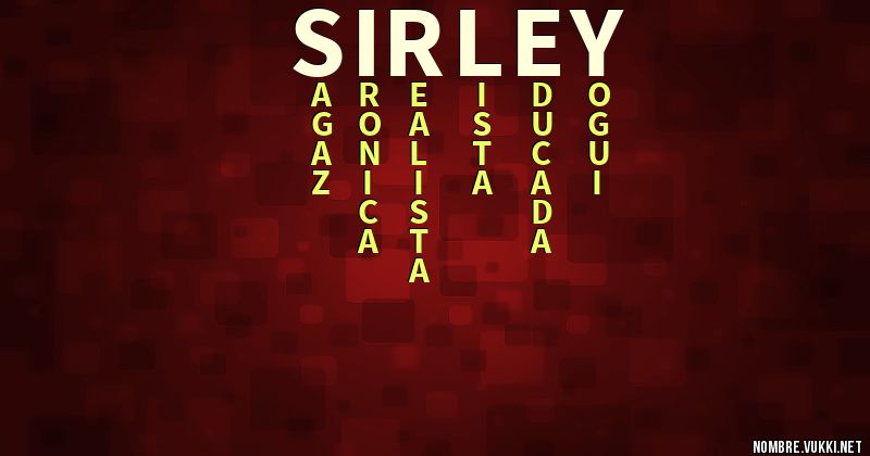 Acróstico sirley