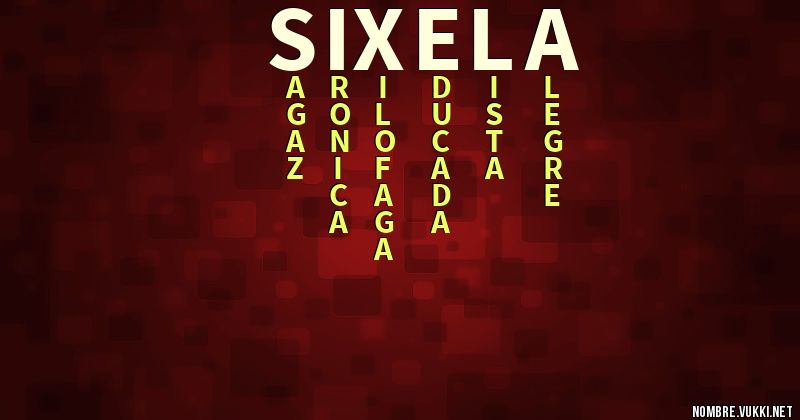 Acróstico sixela
