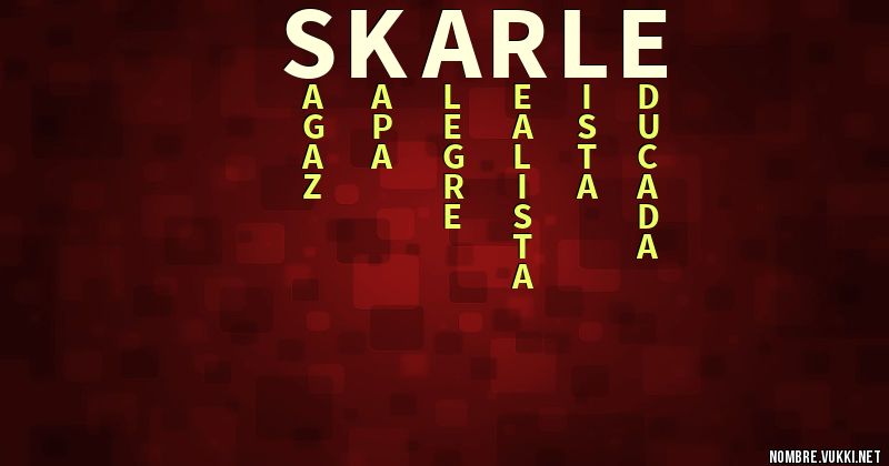 Acróstico skarle