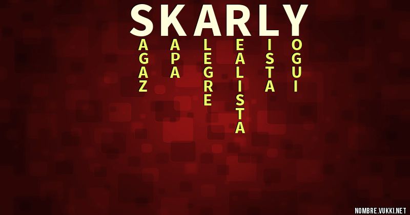 Acróstico skarly