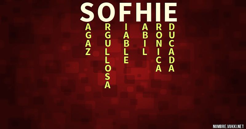 Acróstico sofhie