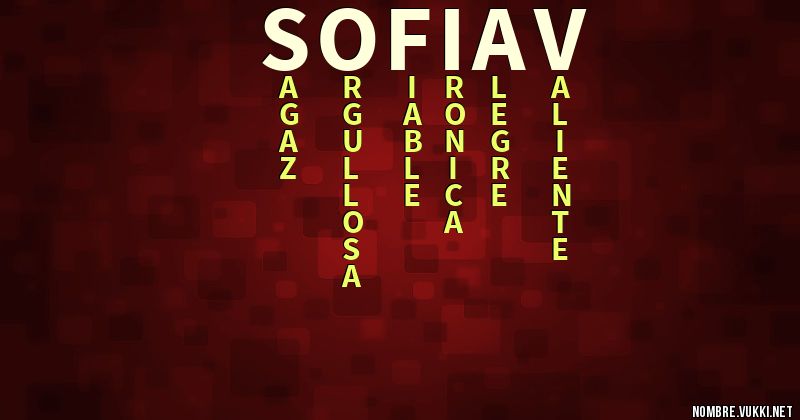 Acróstico sofiav