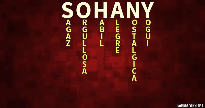 Acróstico sohany