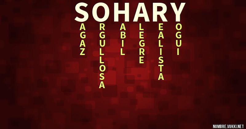 Acróstico sohary