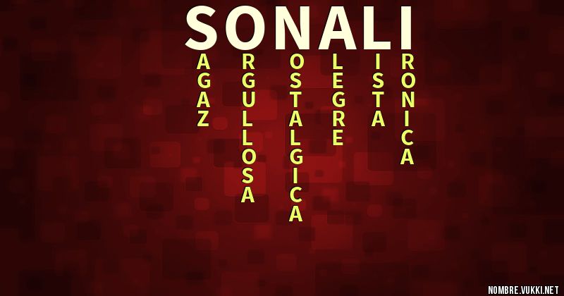 Acróstico sonali