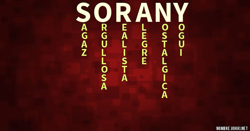 Acróstico sorany