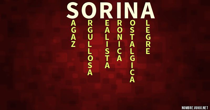 Acróstico sorina