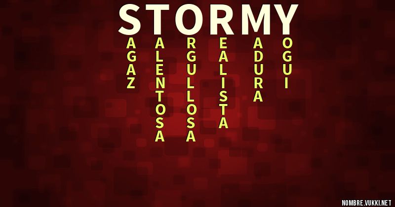 Acróstico stormy