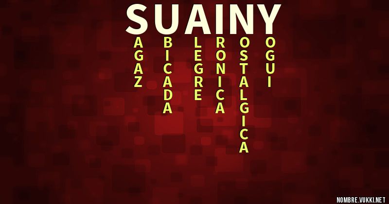 Acróstico suainy