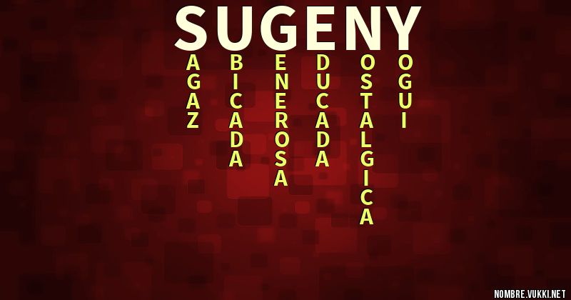 Acróstico sugeny