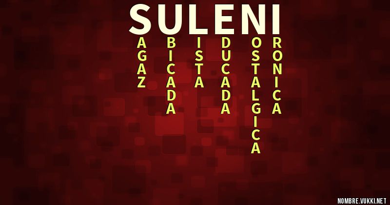 Acróstico suleni