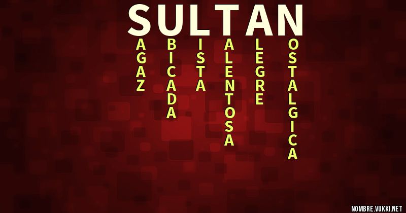 Acróstico sultan