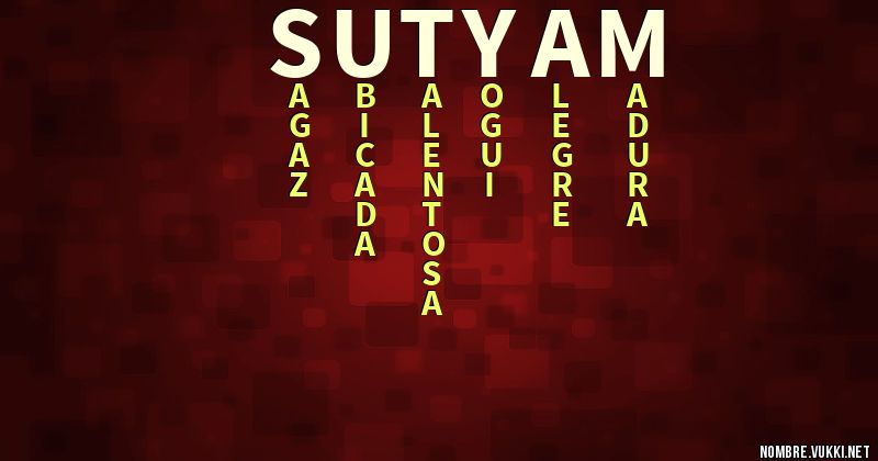 Acróstico sutyam